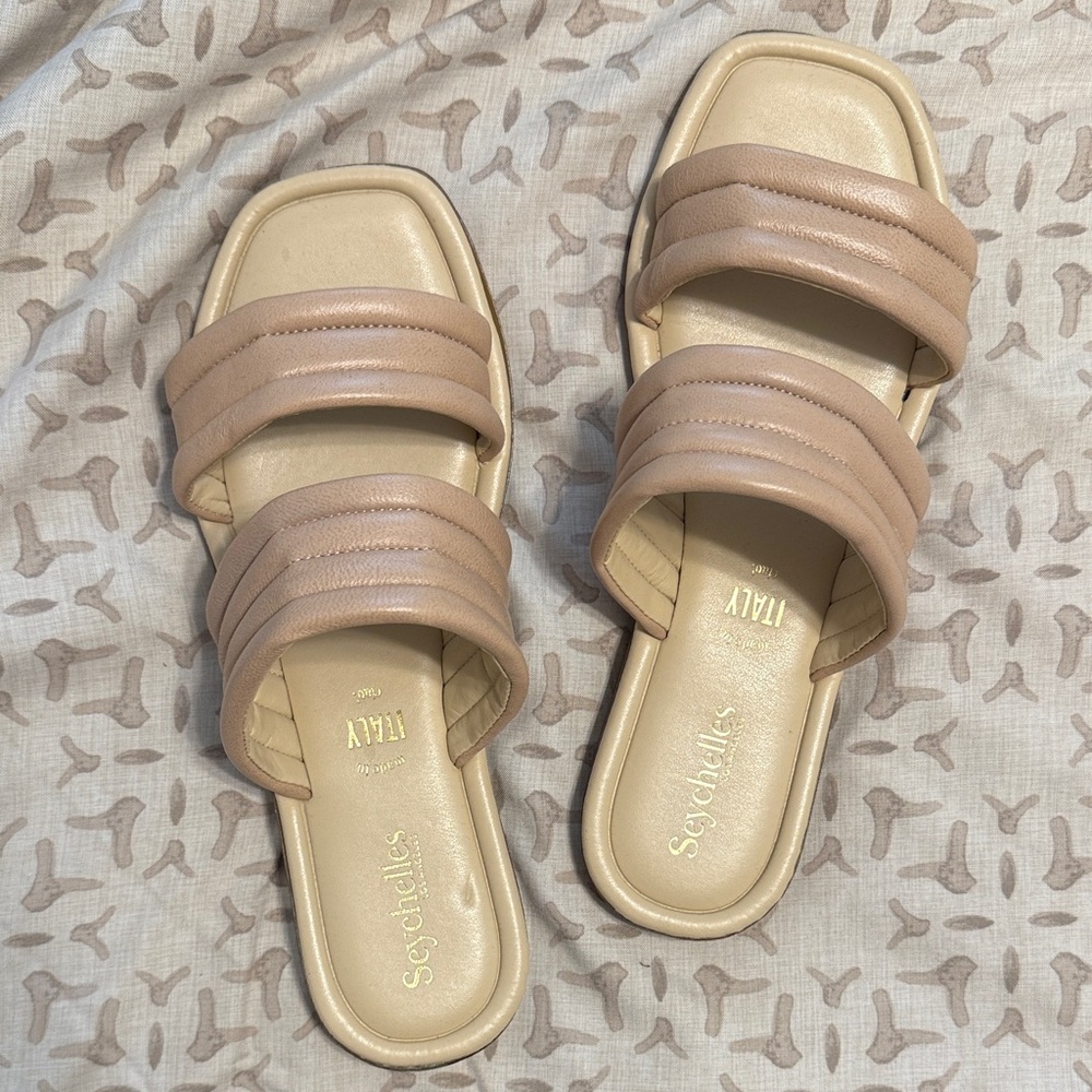 Seychelles Women's Tan Slide Sandals